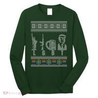 LGBT Liberty Guns Beer Trump Support Ugly Christmas Long Sleeve Shirt thumb 0