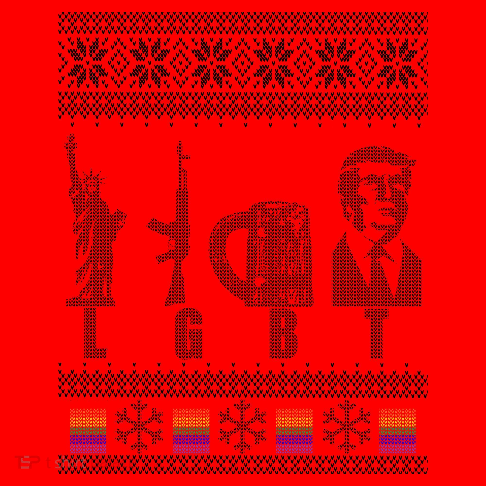 LGBT Liberty Guns Beer Trump Support Ugly Christmas Santa Hat