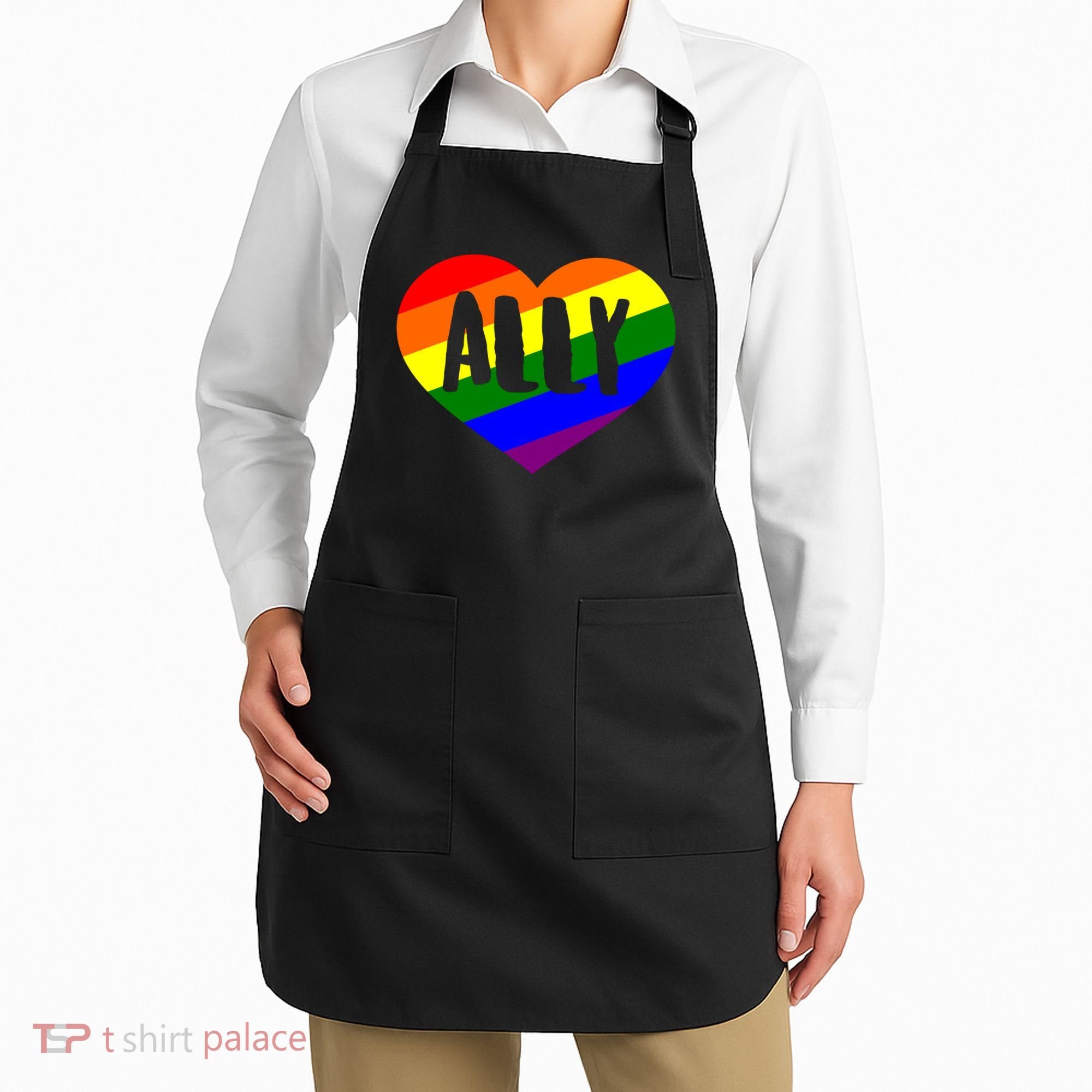 LGBT Pride Love Ally Heart Apron