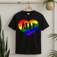 LGBT Pride Love Ally Heart T-Shirt thumb 2