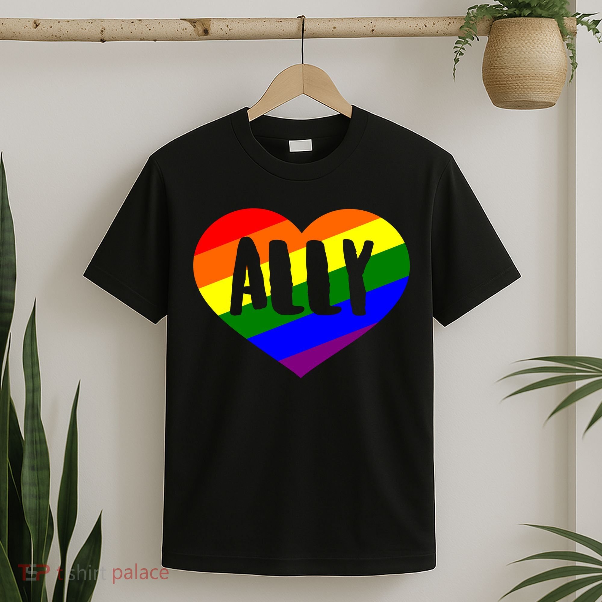 LGBT Pride Love Ally Heart T-Shirt
