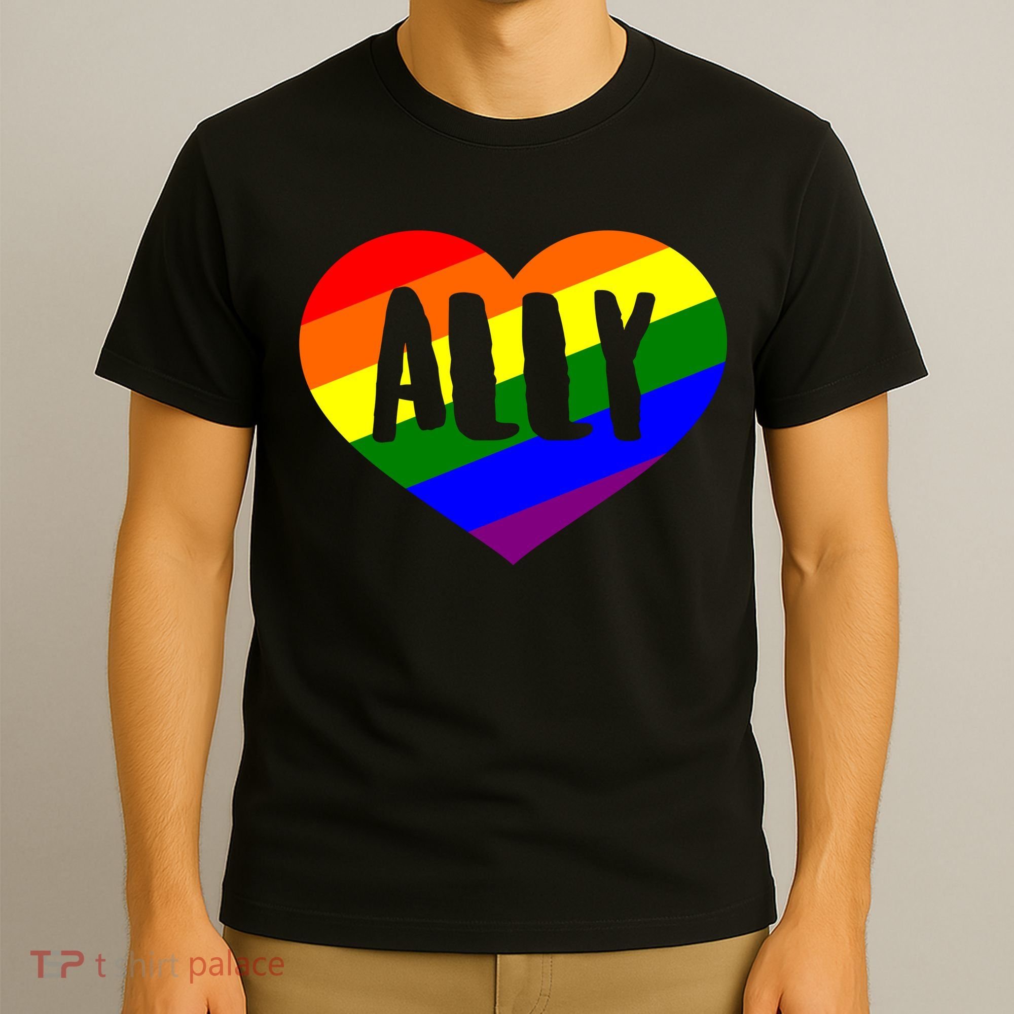 LGBT Pride Love Ally Heart T-Shirt