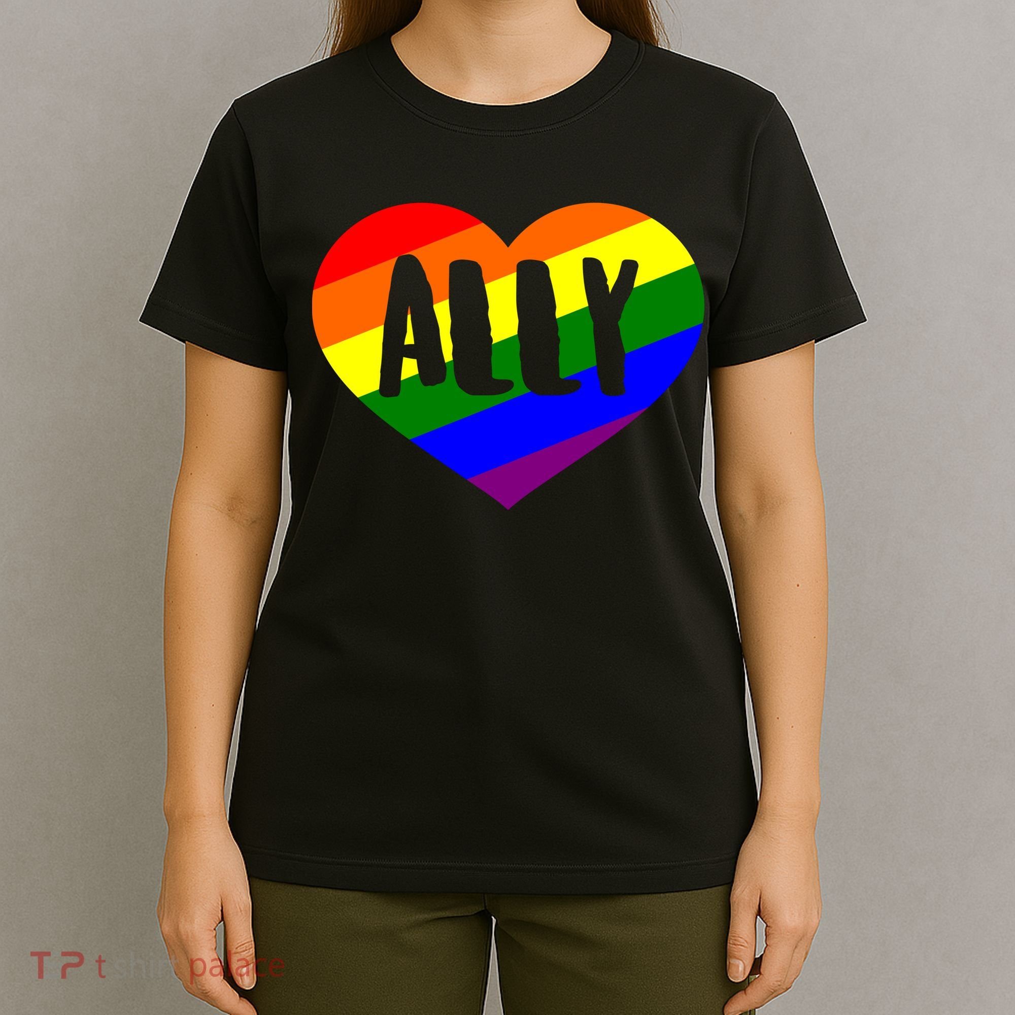 LGBT Pride Love Ally Heart T-Shirt