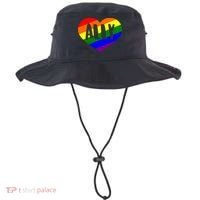 LGBT Pride Love Ally Heart Bucket Hat thumb 0