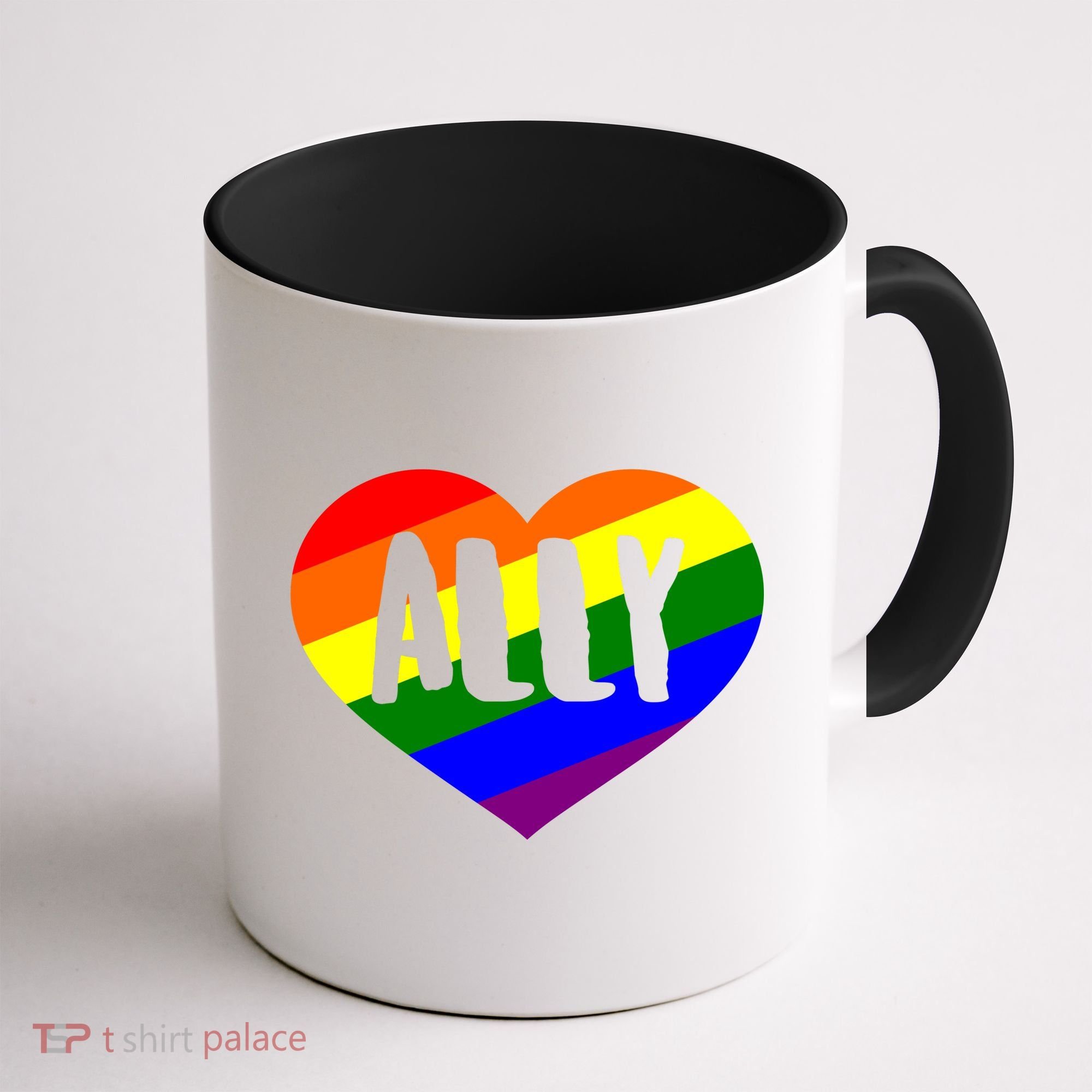 LGBT Pride Love Ally Heart Coffee Mug