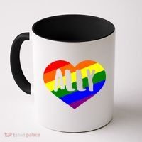 LGBT Pride Love Ally Heart Coffee Mug thumb 0