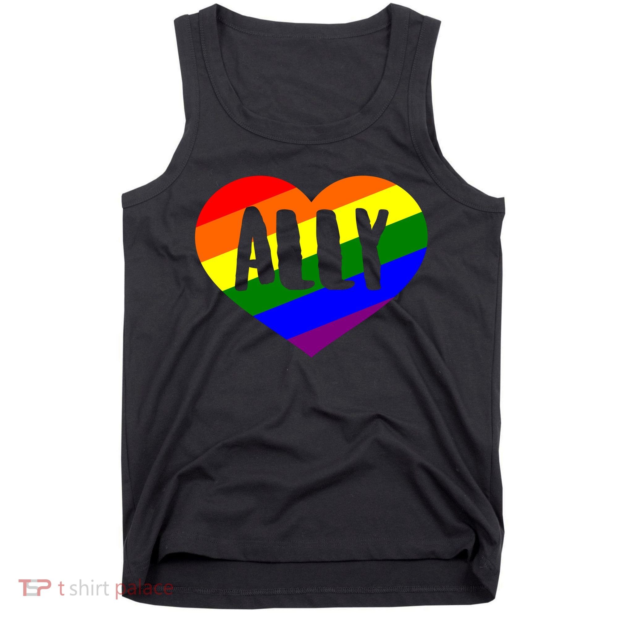 LGBT Pride Love Ally Heart Tank Top