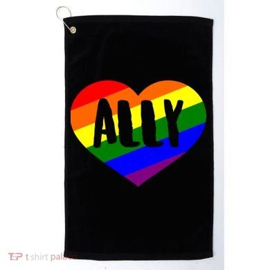 LGBT Pride Love Ally Heart Golf Towel