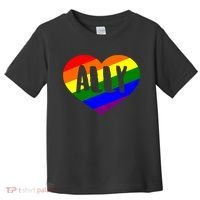 LGBT Pride Love Ally Heart Toddler T-Shirt thumb 0