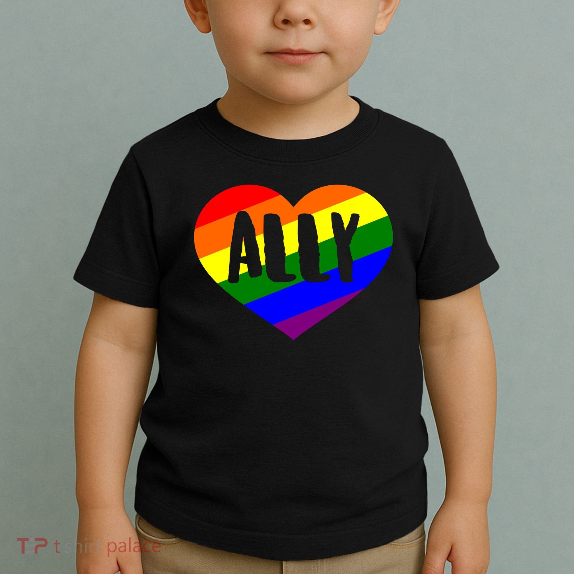 LGBT Pride Love Ally Heart Toddler T-Shirt