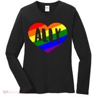LGBT Pride Love Ally Heart Women's Long Sleeve Shirt thumb 0