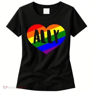 LGBT Pride Love Ally Heart Women's T-Shirt