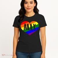 LGBT Pride Love Ally Heart Women's T-Shirt thumb 4