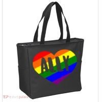 LGBT Pride Love Ally Heart Tote Bag thumb 2