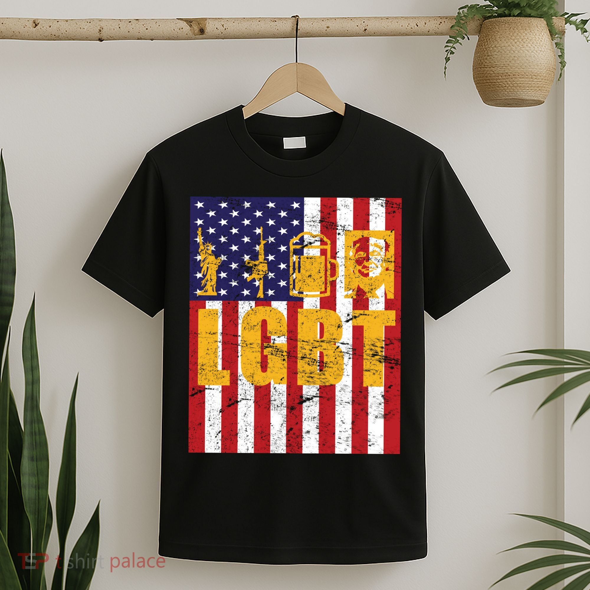 LGBT USA American trump Flag T-Shirt