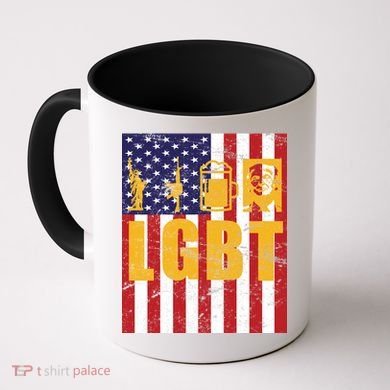 LGBT USA American trump Flag Coffee Mug