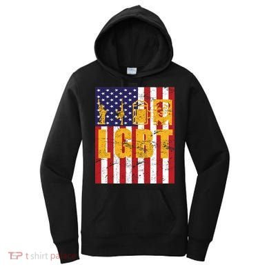LGBT USA American trump Flag Women's Hoodie