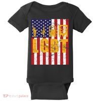 LGBT USA American trump Flag Baby Bodysuit thumb 0