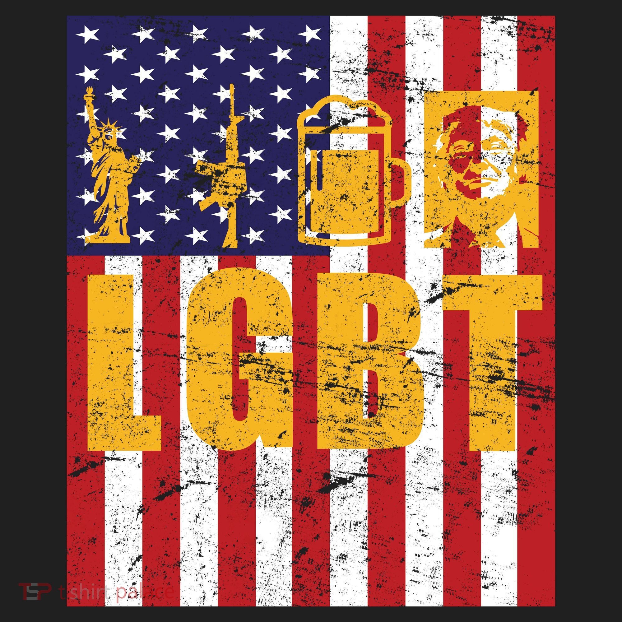 LGBT USA American trump Flag Hat