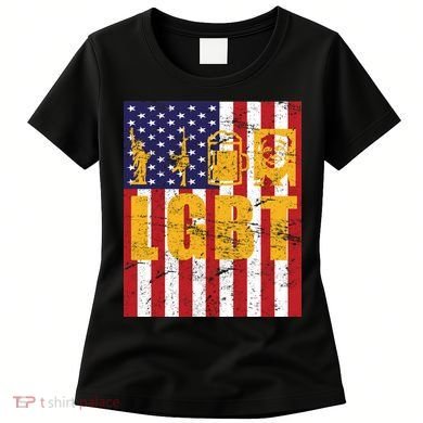 LGBT USA American trump Flag Women's T-Shirt