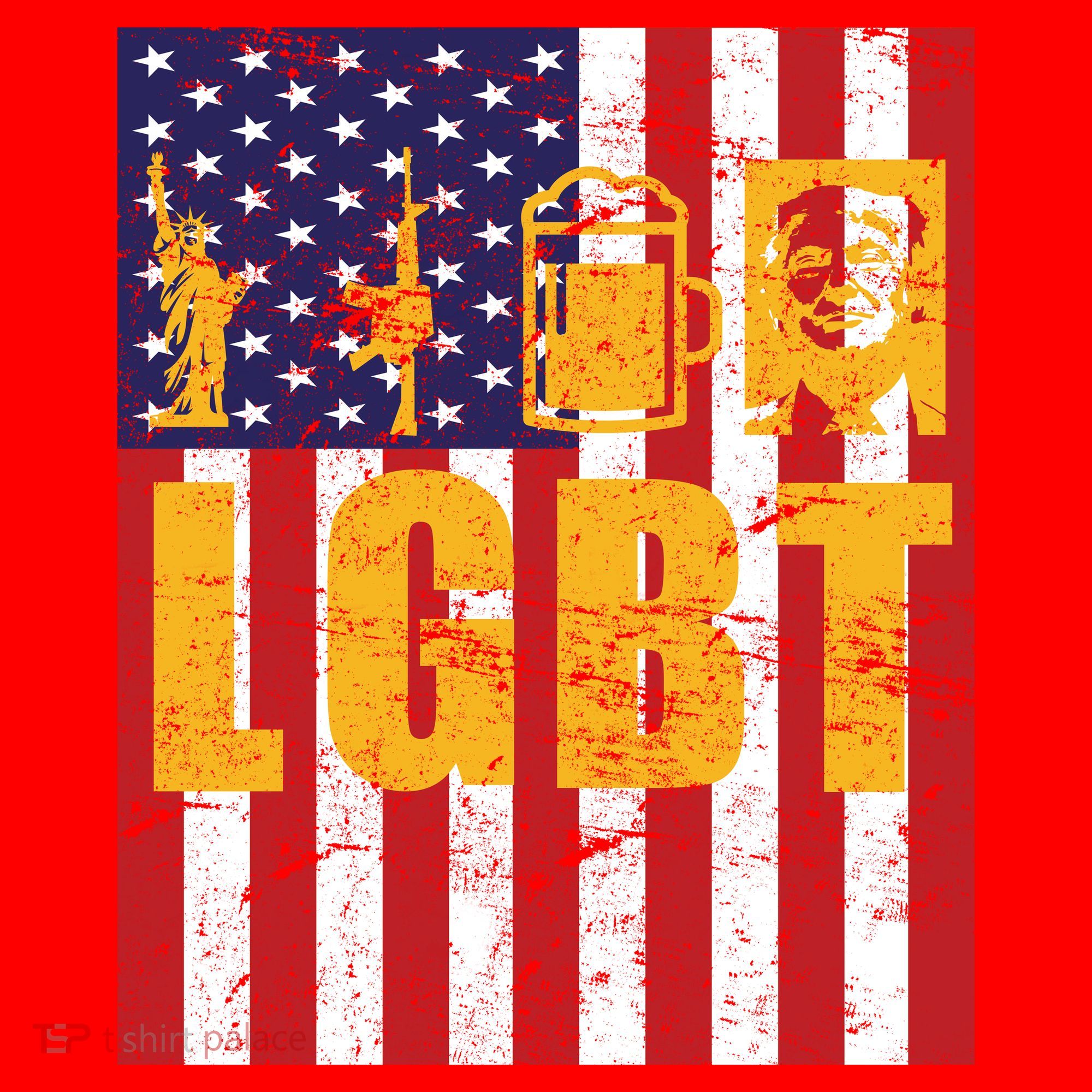 LGBT USA American trump Flag Santa Hat