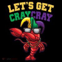 Lets Get Cray Cray Dabbing Crawfish Mardi Gras Toddler Hoodie thumb 2