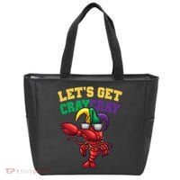 Lets Get Cray Cray Dabbing Crawfish Mardi Gras Tote Bag thumb 0