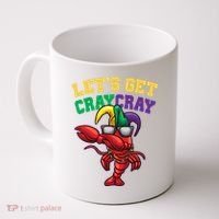 Lets Get Cray Cray Dabbing Crawfish Mardi Gras Coffee Mug thumb 0