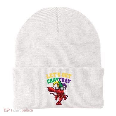 Lets Get Cray Cray Dabbing Crawfish Mardi Gras Beanie