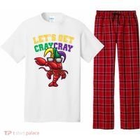 Lets Get Cray Cray Dabbing Crawfish Mardi Gras Pajama Set thumb 0
