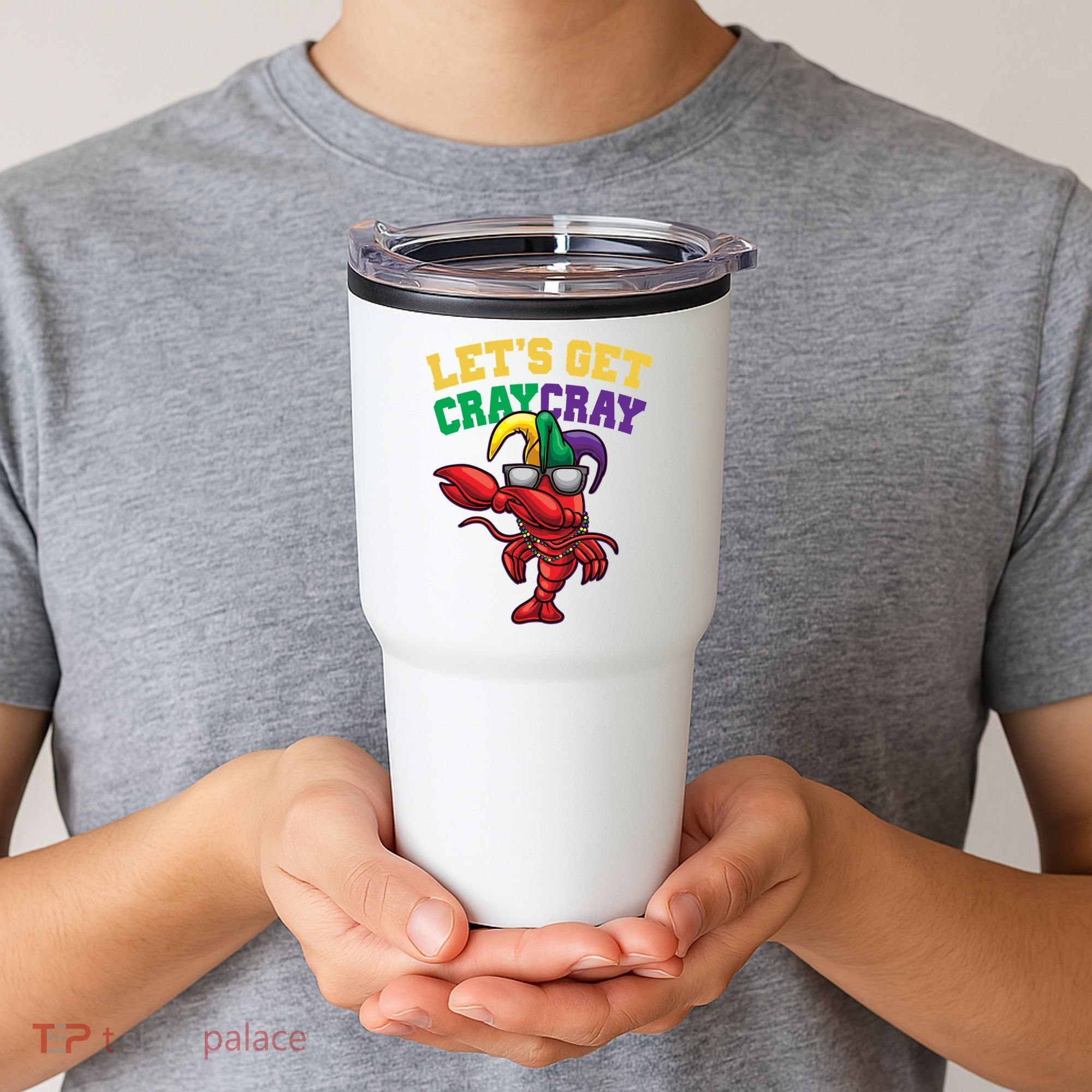 Lets Get Cray Cray Dabbing Crawfish Mardi Gras Tumbler