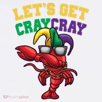 Lets Get Cray Cray Dabbing Crawfish Mardi Gras Mousepad thumb 1