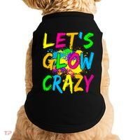 Let's Glow Crazy Glow Party 80s Retro Costume Party Lover Doggie Tank thumb 0