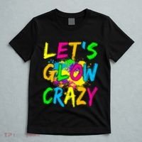 Let's Glow Crazy Glow Party 80s Retro Costume Party Lover T-Shirt thumb 5
