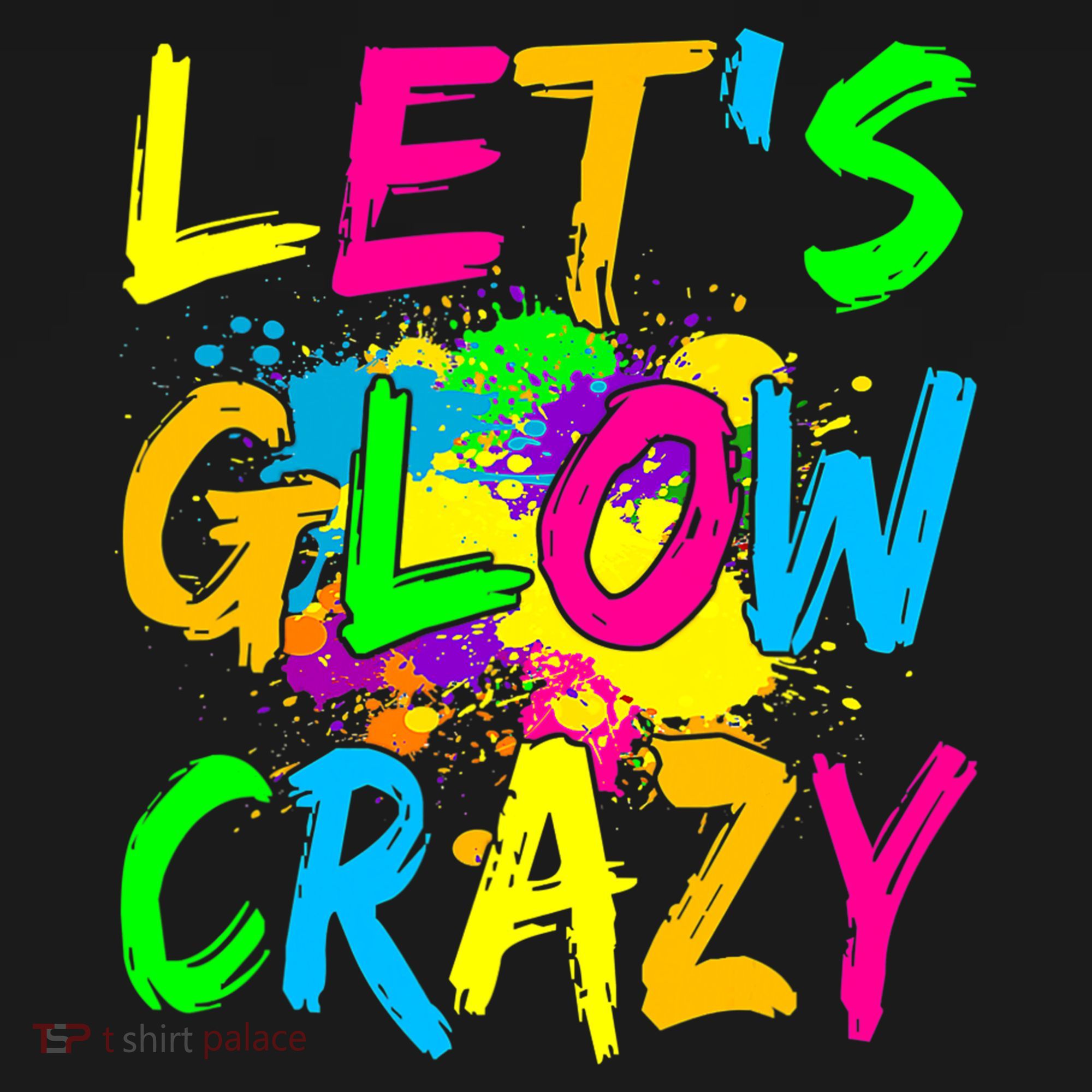 Let's Glow Crazy Glow Party 80s Retro Costume Party Lover Women's Hoodie