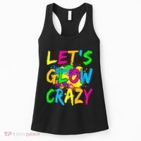 Let's Glow Crazy Glow Party 80s Retro Costume Party Lover Women's Tank Top thumb 0