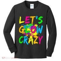 Let's Glow Crazy Glow Party 80s Retro Costume Party Lover Kids Long Sleeve Shirt thumb 0