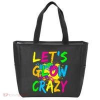 Let's Glow Crazy Glow Party 80s Retro Costume Party Lover Tote Bag thumb 0