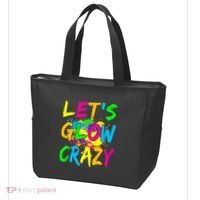 Let's Glow Crazy Glow Party 80s Retro Costume Party Lover Tote Bag thumb 3