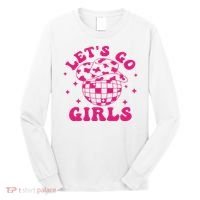 Let's Go Cowgirl Hat Disco Ball Country Western Long Sleeve Shirt thumb 0