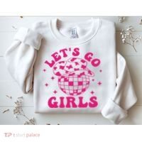 Let's Go Cowgirl Hat Disco Ball Country Western Sweatshirt thumb 2