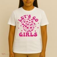 Let's Go Cowgirl Hat Disco Ball Country Western T-Shirt thumb 4