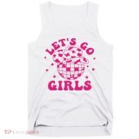 Let's Go Cowgirl Hat Disco Ball Country Western Tank Top thumb 0