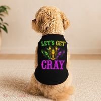 LetS Get Cray Mardi Gras Crawfish Doggie Tank thumb 2