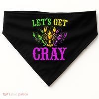 LetS Get Cray Mardi Gras Crawfish USA-Made Doggie Bandana thumb 0