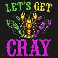 LetS Get Cray Mardi Gras Crawfish USA-Made Doggie Bandana thumb 2