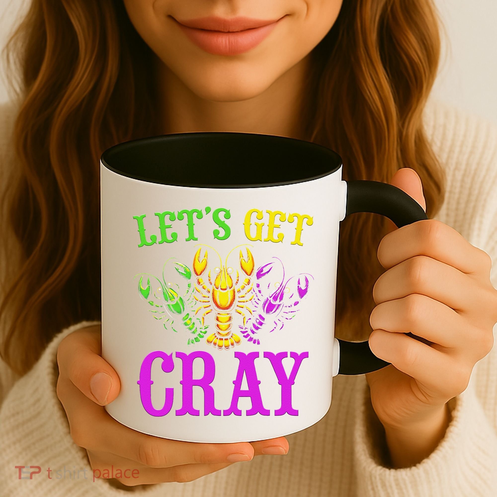 LetS Get Cray Mardi Gras Crawfish Coffee Mug