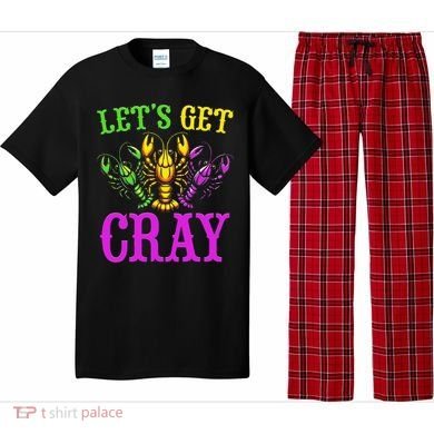LetS Get Cray Mardi Gras Crawfish Pajama Set