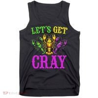 LetS Get Cray Mardi Gras Crawfish Tank Top thumb 0