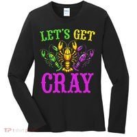 LetS Get Cray Mardi Gras Crawfish Women's Long Sleeve Shirt thumb 0